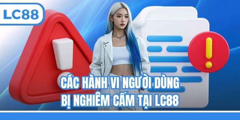Các hành vi người dùng bị nghiêm cấm tại LC88