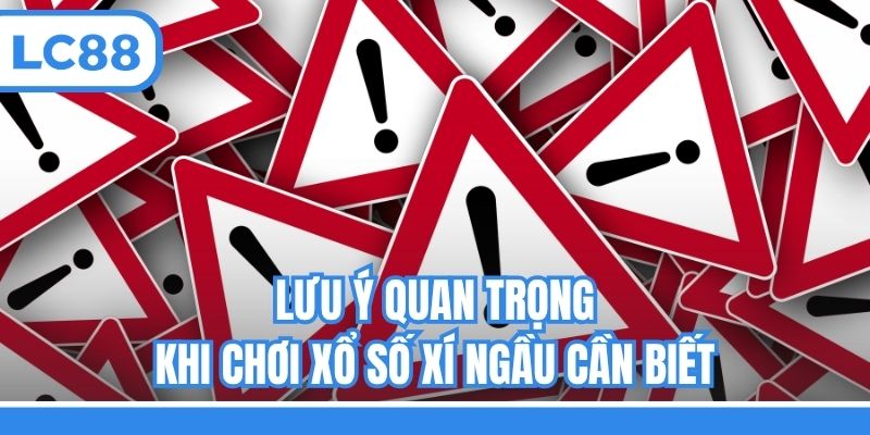 Lưu ý quan trọng khi chơi xổ số Xí ngầu cần biết